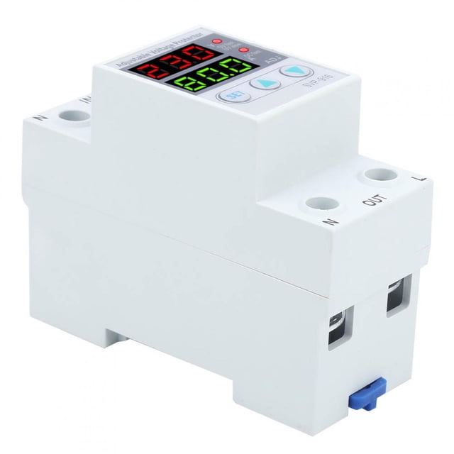 SVP 916 Adjustable Voltage Protector, Overvoltage Undervoltage Protection with Voltage Display, for 100 130VAC 40A 63A 80A Power Supply