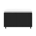 thumbnail image 2 of vidaXL Garden Footrest with Cushion Black Poly Rattan, 2 of 4