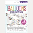 thumbnail image 1 of Rainbow Confetti Linking Balloon Garland Kit, 15pc, 1 of 2