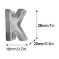 thumbnail image 3 of XZNGL Moule Créatif en Forme de Lettre Anglaise en Acier Inoxydable Bricolage Moule de Cuisson Outils de Cuisine, 3 of 9