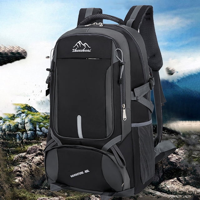 LSLJS 85LCamping Hiking Backpack, Travel Backpack, Hiking Backpack, Outdoor Sports Backpack Travel Bag, Suitable for Mountaineering Camping Trips, Mountaineering Travel