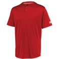 thumbnail image 1 of Chandail de Performance pour Jeunes à Deux Boutons, Uni, True Red - Grand, 1 of 1