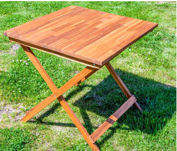 Table de bistrot pliante en acacia Sydne