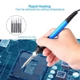 thumbnail image 3 of Soldering Iron Kit, Full Set 60W 110V Soldering Welding Iron Kit - Adjustable Temperature, 5pcs Different Tips, 3 of 11