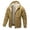 Yellow, variant on AnuYalue Men's Zip Up Sherpa Lined Hoodies Fall Winter Thick Fleece Jacket Outdoor Warm Hooded Coat Long Sleeve Drawstring Outerwear