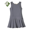 thumbnail image 1 of Bienzoe Chandail d'Uniforme Scolaire Extensible Plissé Durable pour Fille Gris 8, 1 of 2