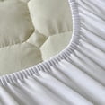 thumbnail image 5 of Maplenight Drap-Housse Toutes Saisons Format Grand Coussin Doux Protège-Matelas Antidérapant - Format Lit Double (Polyester, Teinture Réactive) Blanc, 5 of 5