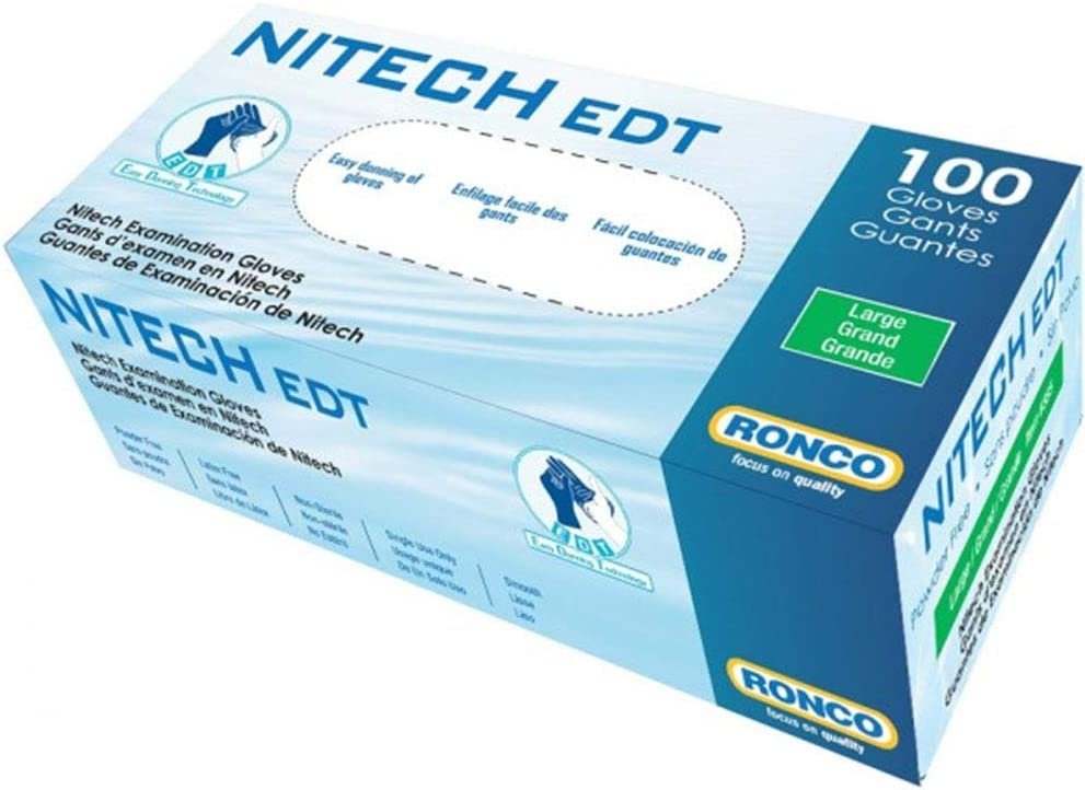 Ronco Nitech Gloves Medium 4 Pack of 100, 400 Count