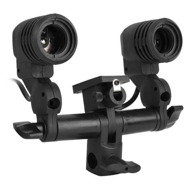 Domqga Studio /Double E27 AC Support de Lampe à Flash Support de Parapluie