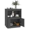 thumbnail image 2 of vidaXL Sideboard Grey 60x34x75 cm Solid Wood Pine, 2 of 5