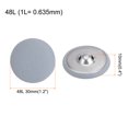 thumbnail image 2 of Unique Bargains 10pcs 48L Fabric Cloth Covered Button 30mm Round Metal Shank Sewing Buttons for Suits Dress Blouses, Light Blue, 2 of 5
