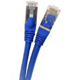 thumbnail image 1 of Micro Connectors E11-050BL Câble Ethernet Sans Accrocs 50 Pieds Chat 7 SFTP Double Blindage RJ45, Bleu, 1 of 4