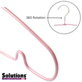thumbnail image 3 of Solutions PRET Hanger - Violet, Slim, Swivel Hook, Pack of 10, 3 of 4