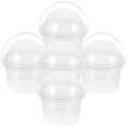 thumbnail image 1 of HLONK 5 Clear Plastic Buckets with Dome Lids 500ml, 1 of 11