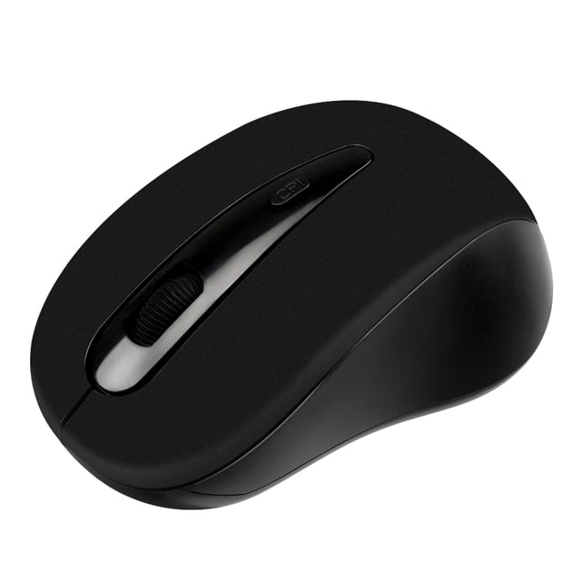 Xingzhi Computer 2.4GHz Wireless Cordless Office 1600DPI Optical Mice with USB Receiver Matte black 1Set