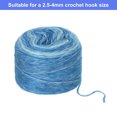 thumbnail image 4 of Unique Bargains Gradient Cake Cotton Acrylic Wool Mixed Blue Yarn, 300g, 3 Pack, 4 of 8