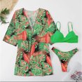 thumbnail image 3 of Birdeem Fashionista Lady Sexy Containing Chest Pad Print Bikini Set Two Piece Swimsuit, 3 of 6