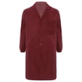 thumbnail image 3 of iiniim Unisexe Hommes Femmes Veste de Travail à Revers Résistante à l'Usure à Manches Longues Manteau de Laboratoire Antipoussière Uniformes Rouge 180, 3 of 6