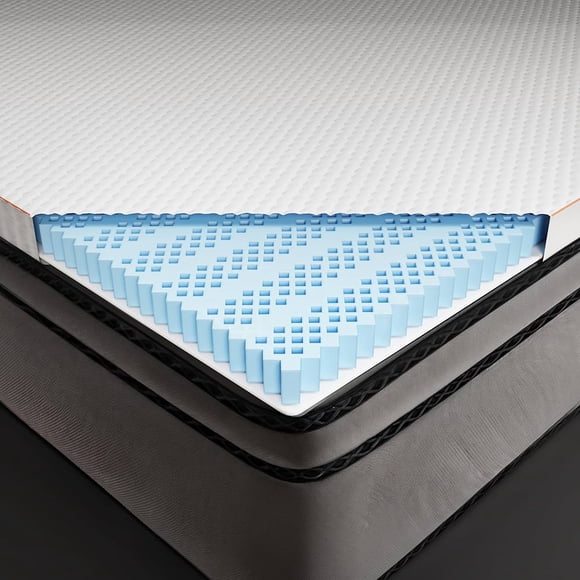 Dormeo Surmatelas Essentiel Lit Grand 2 Pouces Coussin Moelleux Rafraîchissant avec Technologie Octacell