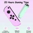thumbnail image 4 of Switch Controller for Nintendo Switch, Switch Remote Control supports Dual Vibration/Motion Control/Screenshot/Wake-up (Purple & Green), 4 of 16