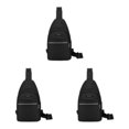 thumbnail image 1 of kurtrusly Hands Free No Burden Outdoors Chest Bag Soft Polyster Large Capacity Easy To Carry Chest Bag For Men black 3Set, 1 of 6