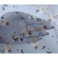 thumbnail image 4 of oneOone Viscose Chiffon Fabric Dot|Floral & Stork Bird Print Sewing Fabric BTY 42 Inch Wide, 4 of 4