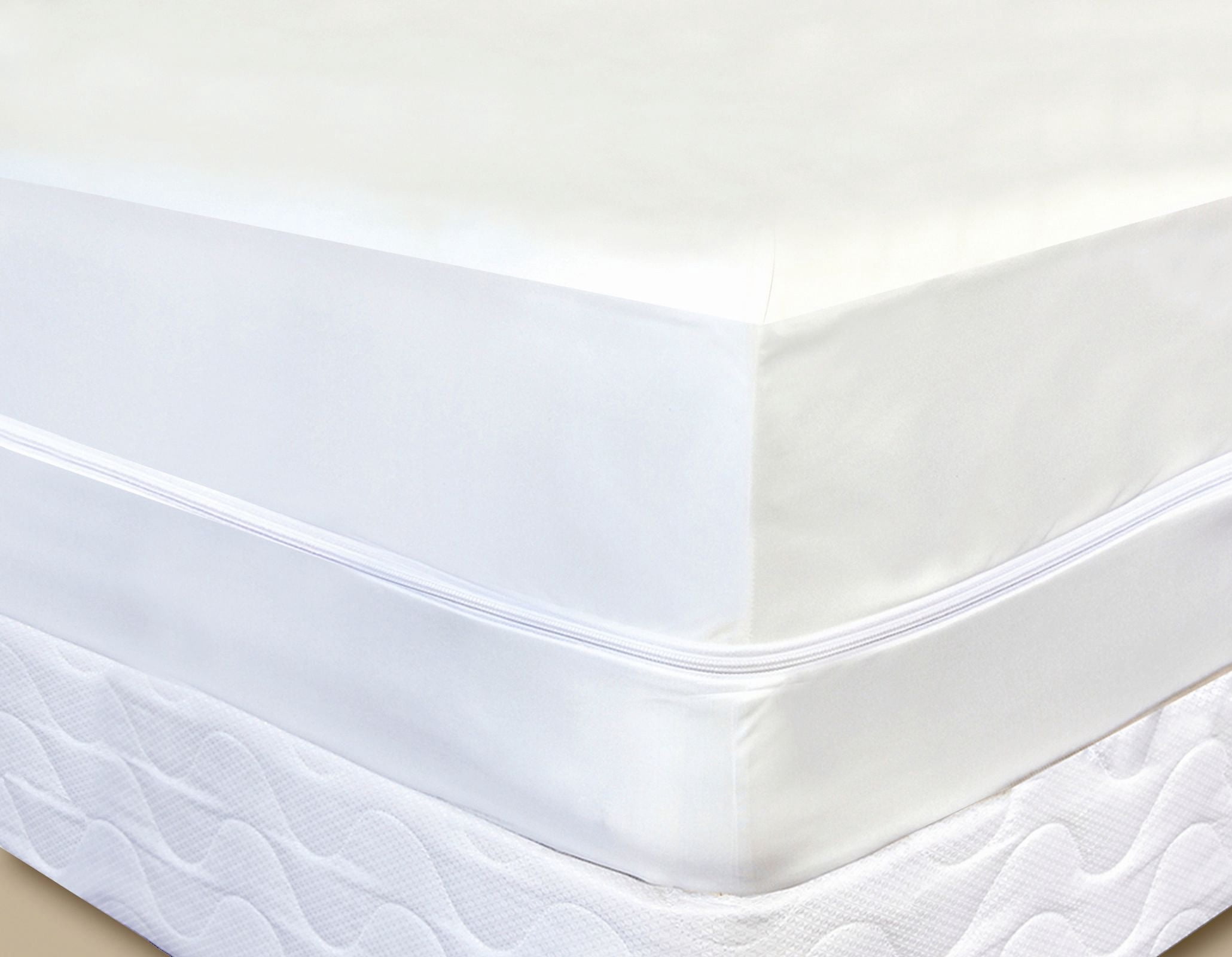 Anti Bed Bug Mattress Protector Box spring Protector - 18 Inch Queen ...