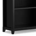 thumbnail image 3 of Amherst 30 inch Wide Solid Wood Transitional 5 Shelf Bookcase in Black, 3 of 12