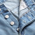 thumbnail image 4 of CEHVOM Men's High-end Stretch Nostalgic Frayed Slim-fit Jeans, 4 of 7