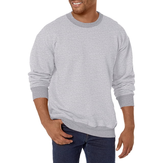 Hanes Men's Ultimate Heavyweight Fleece Sweatshirt, Light Steel, Medium