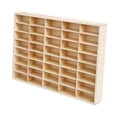 thumbnail image 1 of yuksok Wooden Storage Divider Box Display Box Tabletop Box Wall Mounted Toy Car Storage Car Display Shelf for Doll Store Tiny Dolls 40 Grid, 1 of 8