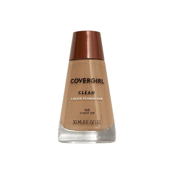 Refurbished COVERGIRL Clean Makeup Foundation Classic Tan 160, 1 oz