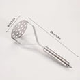 thumbnail image 3 of Stainless Steel Potato Masher Cooking Utensil,Garlic Sweet Potato Squash Mash Masher, 3 of 9