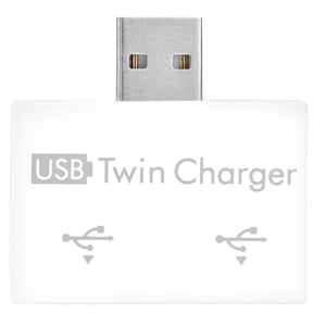 USB Splitter, Portable USB2.0 Hub USB Twin  Splitter With Two USB Ports, For Any Mobile Device Support For USB Port
