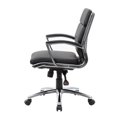 thumbnail image 3 of Boss Office CaressoftPlus Executive Mid-Back Chair in Black, 3 of 6