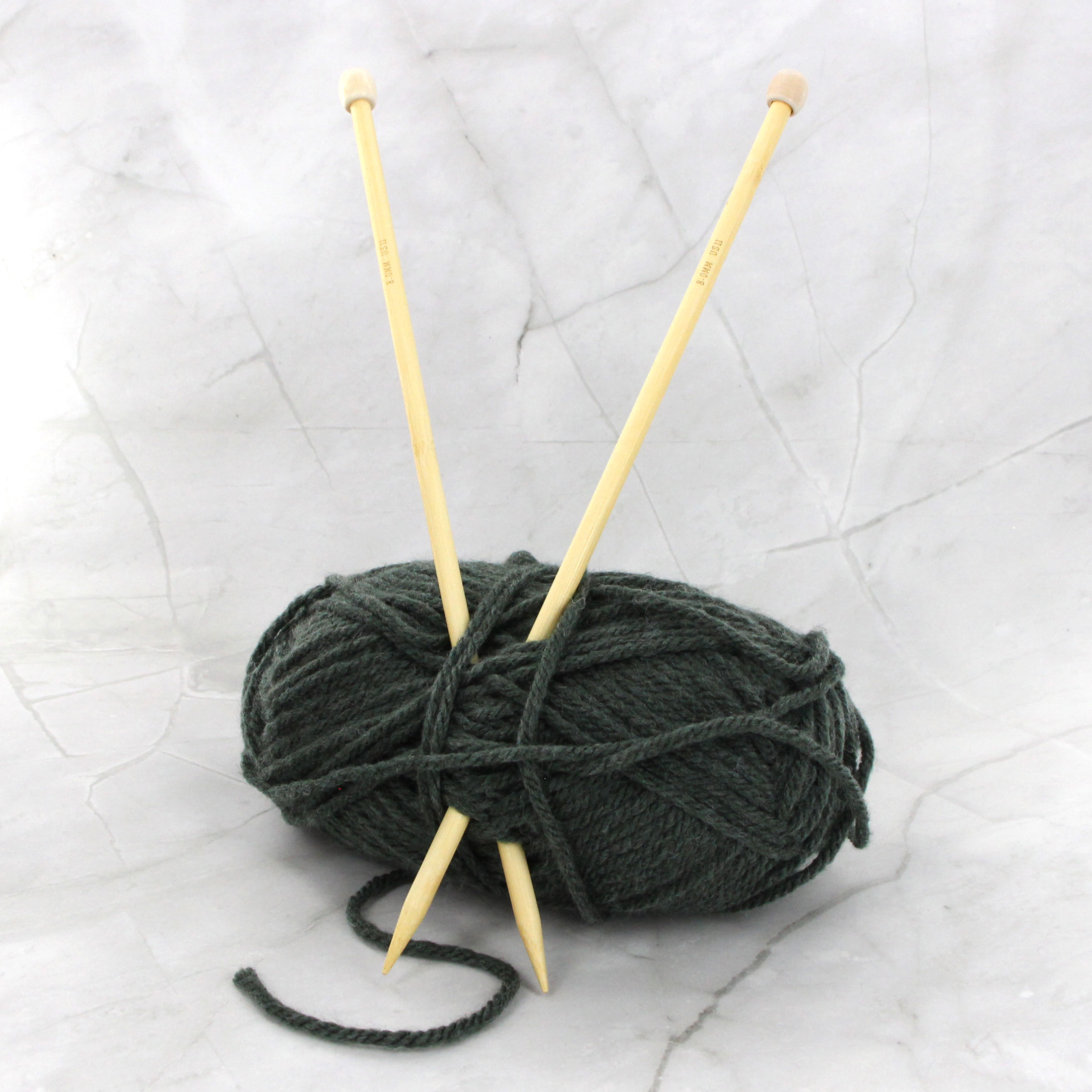 LOVE Knitting Bamboo Single-Point Needles, 25 cm (9.8 in.), 4.5 mm (0.18 in.)