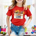 thumbnail image 2 of Pyjama Court Taille 8 Filles Enfants la R.I.P Décontracté Imprimé T-Shirt Manches Courtes, 2 of 4