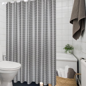 Économies d'été Kcavykas Rideaux de douche pour salle de bain Rideau de douche moderne Universal pour toutes les saisons dans le bain Rideaux longue douche Set