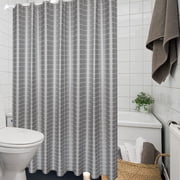 Dvkptbk Extra Long Gray Shower Curtain, Cloth Shower Curtain Heavy Duty, Waterproof Shower Curtains for Bathroom, Soft Hotel Quality Hotel Bath Curtain Bathroom Accessories