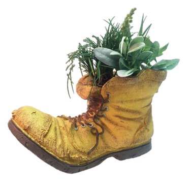 Toad Hollow HomeStyles Extra Large Old Boot Planter 10"" H Holds 6"" W Pot