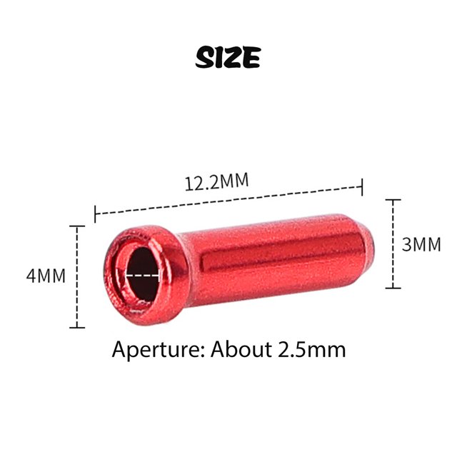 Bicycle Line End Cap Long Lasting Aluminum Alloy Material Professional Bike Reparing Accessories