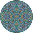 thumbnail image 1 of Ahgly Company Tapis d'Intérieur Lavable en Machine Carré Gris Transitionnel, 3 Pieds Carré, 1 of 7