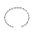 thumbnail image 2 of Bracelet Manchette en Argent Sterling Poli à Maillons, 2 of 4