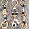 thumbnail image 4 of 40Pcs Natural Wood Circles Beads Connectors Wooden Making Craft, 4 of 8