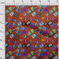 thumbnail image 3 of oneOone Cotton Poplin Maroon Fabric Halloween Sewing Craft Projects Fabric Prints By Yard 56 Inch Wide, 3 of 4