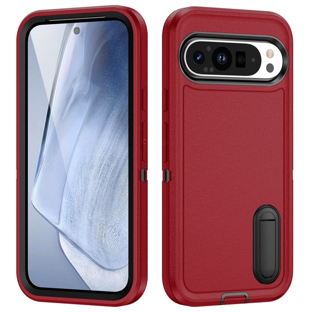 for Google Pixel 9 Pro XL Case, Google Pixel 9 Pro XL Phone Case with Built in Kickstand, Shockproof/Dustproof/Drop Proof Heavy Duty Military-Grade Rugged Protective Cover for Google Pixel 9 Pro XL