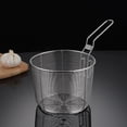 thumbnail image 2 of SXcggal Passoire à Pâtes en Maille en Acier Inoxydable avec Poignée Sans Odeur et Passoire à Raviolis Fil de Friteuse pour Cuisson et Égoutter avec Oreilles Suspendues Tailles Multiples Vaisselle Saine, 2 of 6