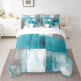 thumbnail image 2 of YST Gradient Bedding Comforter Set, 7-Piece, Modern Abstract, Queen, 2 of 4