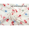 thumbnail image 3 of Chemin de Moda Women's Short Sleeve Button Front Love Print Floor-Length Long Nightgown, 3 of 4