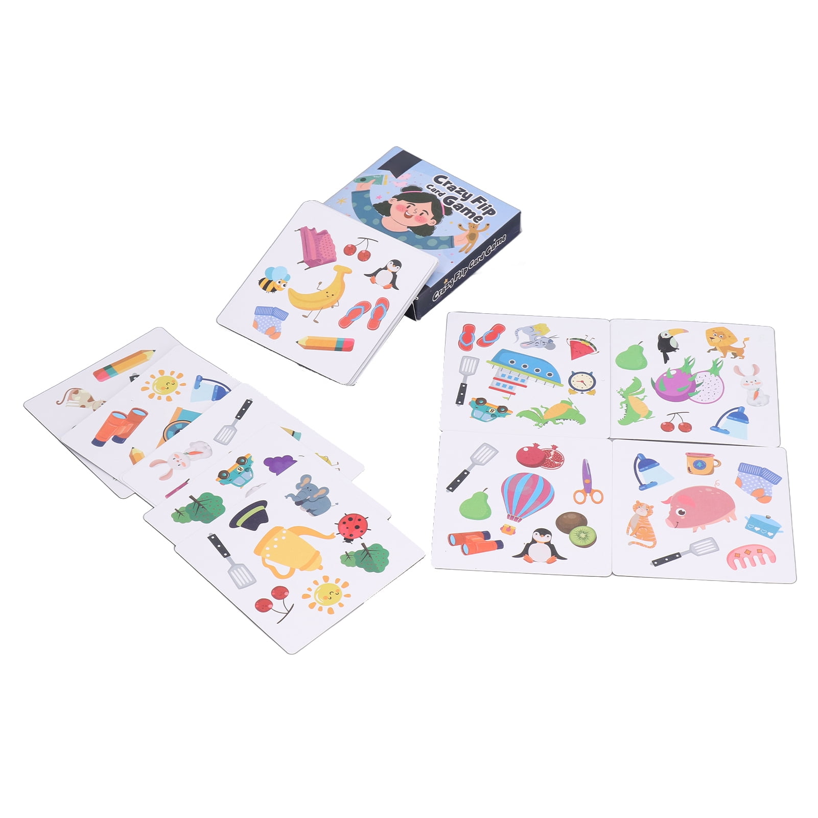 Flip Card Game, Matching Card Games Simple Rules Memory Card  For Children For Daily Playing